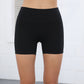 Stretch-Shorts mit hoher Taille und Taschen