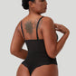 Bodysuit-Shapewear mit tiefem V-Ausschnitt aus Spitze