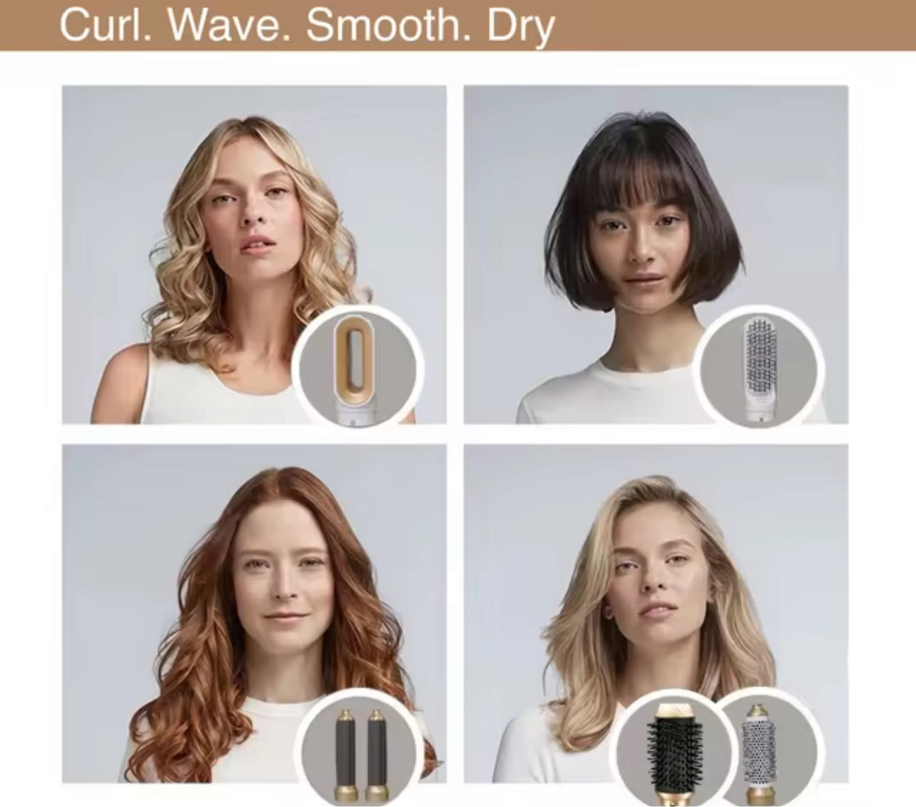 Haarstyler 5-in-1 für professionelles Frisieren von Frauen